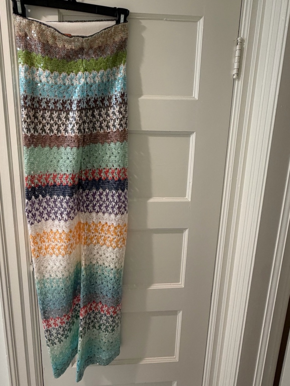 Missoni Multicolor Sequined Crochet Pants